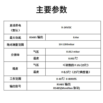 經濟版大氣壓力傳感器
